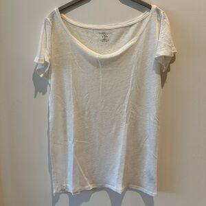 Majestic Filatures Linen Boat-neck shirt size 3 (medium)